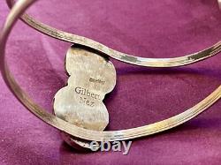 Gilbert Nez ('47-2007), Master Silversmith, An early work. Size 6 3/4 cuff