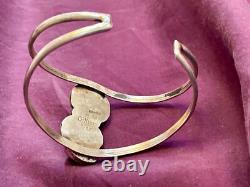 Gilbert Nez ('47-2007), Master Silversmith, An early work. Size 6 3/4 cuff