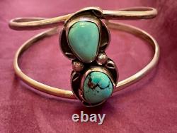 Gilbert Nez ('47-2007), Master Silversmith, An early work. Size 6 3/4 cuff