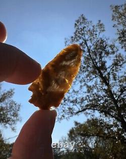 Gorgeous Translucent Ancient Authentic Agate Arrowhead From Mississippi