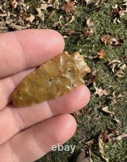 Gorgeous Translucent Ancient Authentic Agate Arrowhead From Mississippi