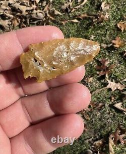 Gorgeous Translucent Ancient Authentic Agate Arrowhead From Mississippi