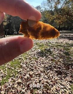 Gorgeous Translucent Ancient Authentic Agate Arrowhead From Mississippi