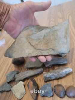 Gray Shiny Fish -Native American Indian Stone Effigy Rock Art, Artifacts, Tools