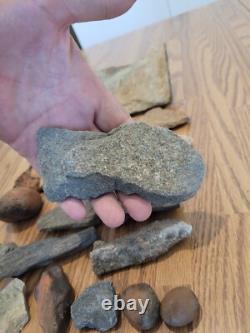 Gray Shiny Fish -Native American Indian Stone Effigy Rock Art, Artifacts, Tools