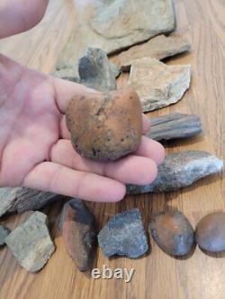 Gray Shiny Fish -Native American Indian Stone Effigy Rock Art, Artifacts, Tools