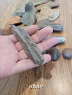 Gray Shiny Fish -Native American Indian Stone Effigy Rock Art, Artifacts, Tools