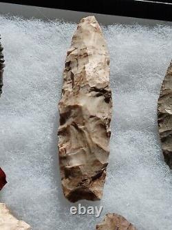 Great 4 Missouri Archaic Nebo Hill arrowhead Guaranteed Authentic