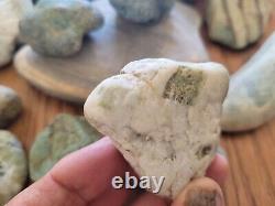 Green & White Jade Native American Indian Stone Effigy Art, Artifacts, Tools