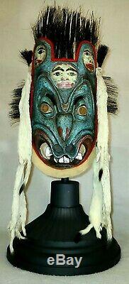 HAIDA CERAMONIAL DANCE MASK EARLY 1900s. Not a reproduction