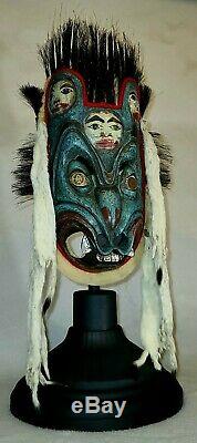 HAIDA CERAMONIAL DANCE MASK EARLY 1900s. Not a reproduction