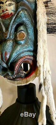 HAIDA CERAMONIAL DANCE MASK EARLY 1900s. Not a reproduction