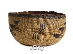 HUPA KAROK Karuk Yurok Basket Hat, Early Northwest / California Native American
