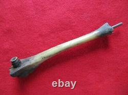 Hand Carved Native Bullet Pipe, Early American Pipe, Day-03389