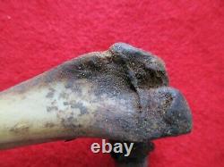 Hand Carved Native Bullet Pipe, Early American Pipe, Day-03389