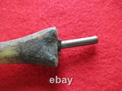 Hand Carved Native Bullet Pipe, Early American Pipe, Day-03389