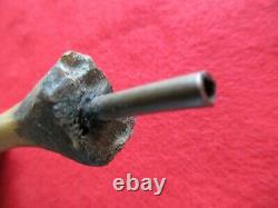 Hand Carved Native Bullet Pipe, Early American Pipe, Day-03389