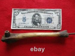 Hand Carved Native Bullet Pipe, Early American Pipe, Day-03389