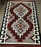 Handwoven Wool Rug Inspired By An Original Navajo Rug Design From The Early 1900