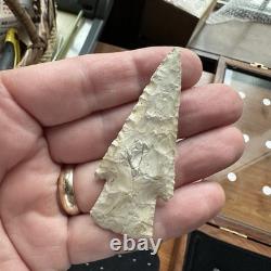Hardin Barbed Dart Point 2 13/16 Bullseye Chert NE Arkansas Fleming Dickey COA