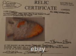 Hardin Pickaway Co Ohio Flint Ridge Indian Arrowhead Artifact Relic Rogers Coa