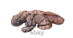Highly Detailed Zuni Lizard Fetish by Hudson Sandy Early 21st Century