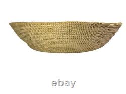 Huge Early Navajo / Dine BASKET BOWL Native American Indian Southwest 21 Wide