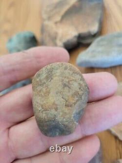 Human Head Native American Indian Stone Effigy Art, Artifacts, Tools