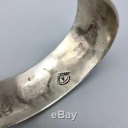 INCREDIBLE! Early PRESTON MONONGYE Hopi, Sterling Silver Overlay Bracelet