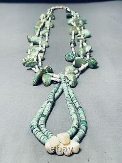 Important1800's Early 1900's Vintage Santo Domingo Cerrillos Turquoise Necklace