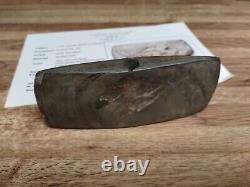 Indian Artifact Double Bitted Ax Banner Stone With Certified Paper Early