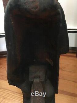 Indian Native American Iron Fireplace Andirons Firedog RARE EARLY MASSACHUSETTS