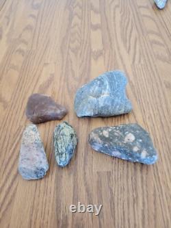 Jade Snake, Coyote + Native American Stone Effigy Rock Art, Artifacts, Tools