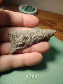 Killer Early Archaic Dalton Attleboro MASS. Beaver Site 1920's 3 Arrowhead