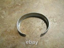 LARGER EARLY TOMMY SINGER (d.) Navajo Sterling Silver STORYTELLER Bracelet