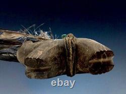 Large 4 Early Native American Zuni Stone Bear Fetish By Teddy Weahkee (d.)