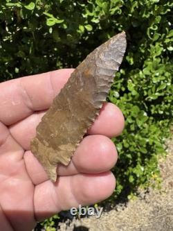 Large Ancient Authentic Very Nice Pinetree Arrowhead From North East Mississippi