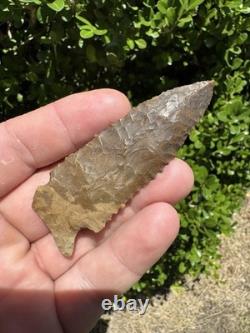 Large Ancient Authentic Very Nice Pinetree Arrowhead From North East Mississippi