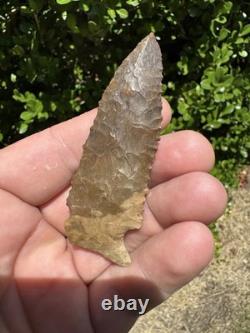 Large Ancient Authentic Very Nice Pinetree Arrowhead From North East Mississippi