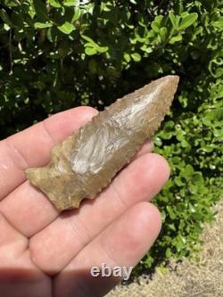 Large Ancient Authentic Very Nice Pinetree Arrowhead From North East Mississippi