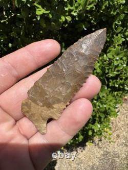 Large Ancient Authentic Very Nice Pinetree Arrowhead From North East Mississippi