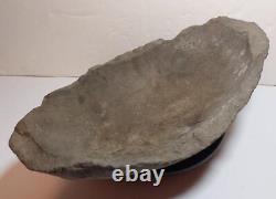 Large Authentic Early Native American Indian Grinding Stone Mortar Bowl - More