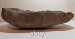 Large Authentic Early Native American Indian Grinding Stone Mortar Bowl - More