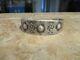 Large Early 1920's / 30's Navajo Sterling Silver Whirling Log Repousse Bracelet
