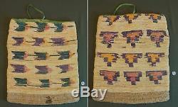 Large Early 1900 Native American Warm Springs Umatilla Corn Husk Bag