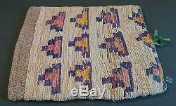 Large Early 1900 Native American Warm Springs Umatilla Corn Husk Bag