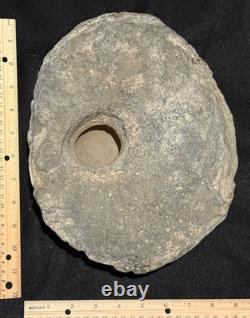 Large Sandstone Mortar Bowl, 11x9x5, 21 lb, Deep Bowl, Good Condition, OR