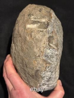 Large Sandstone Mortar Bowl, 11x9x5, 21 lb, Deep Bowl, Good Condition, OR