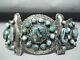 Late 1800's/ Early 1900's Vintage Navajo Turquoise Silver Bracelet