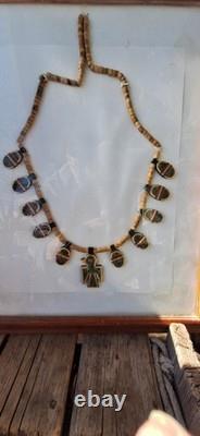 Late 19th (1800's) To Early 20th (1900's) Century Navajo Tribal Necklace